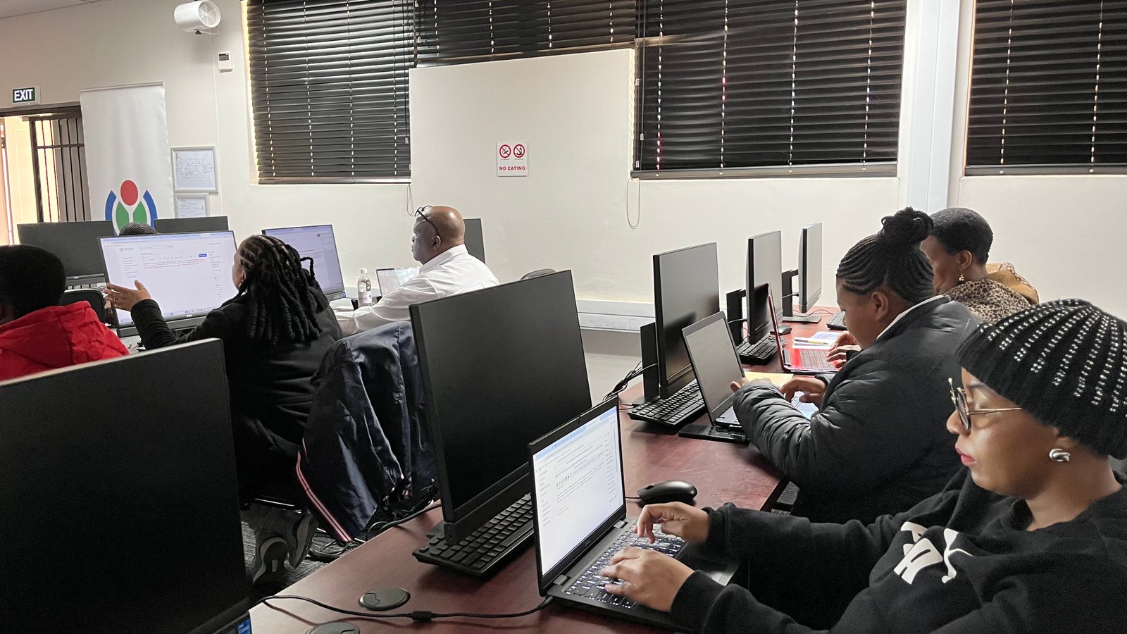 South African students studying together